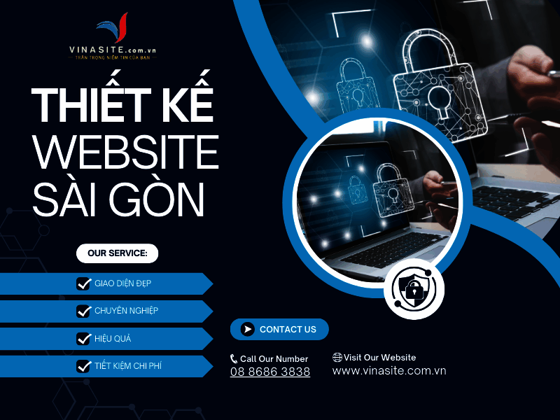 Thiết kế website Sài Gòn giao diện đẹp và chuyên nghiệp Giải pháp từ dịch vụ thiết kế website Sài Gòn của Vinasite