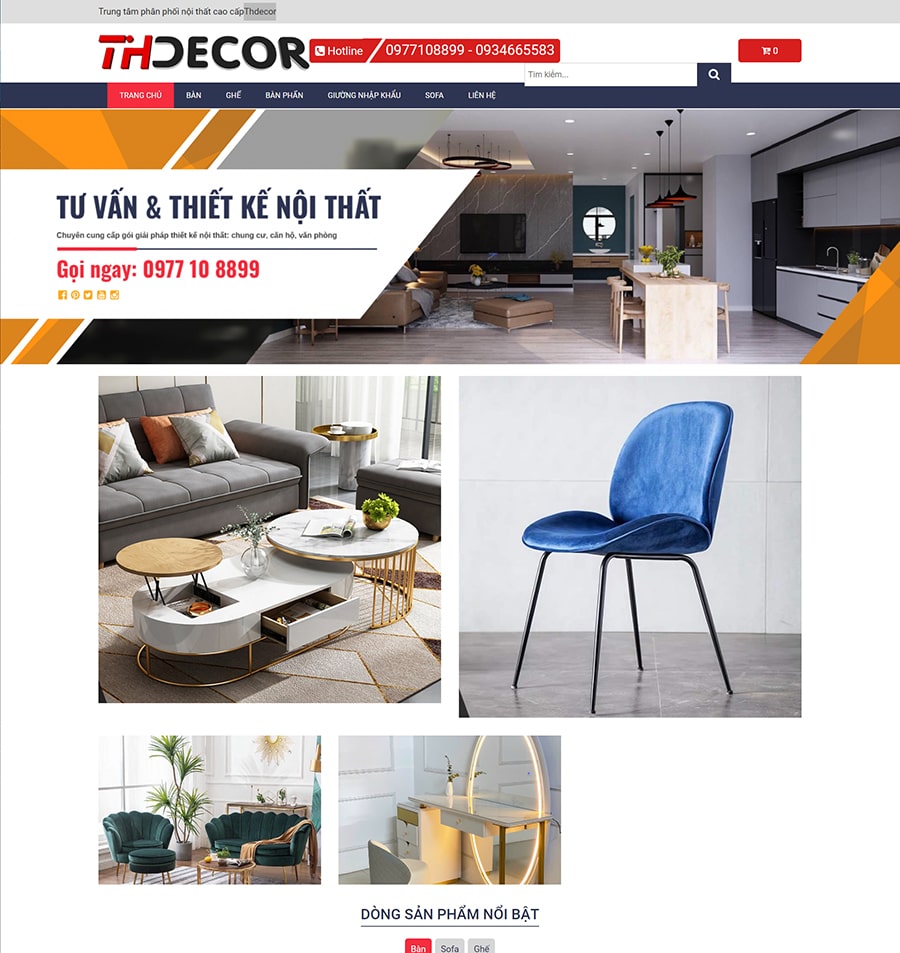 thiet ke website thiet ke noi that thdecor 1