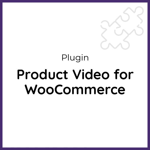 product video woocommerce