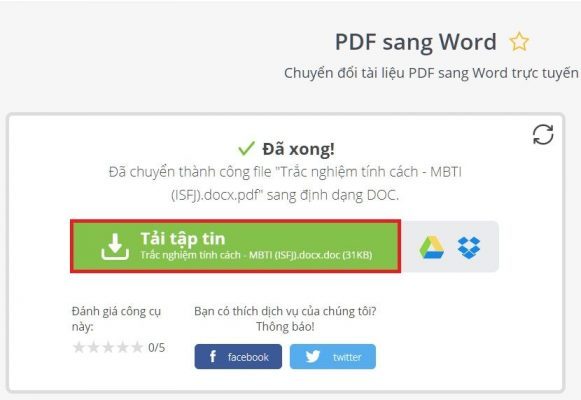 cach chuyen file pdf sang word khong can phan mem 7