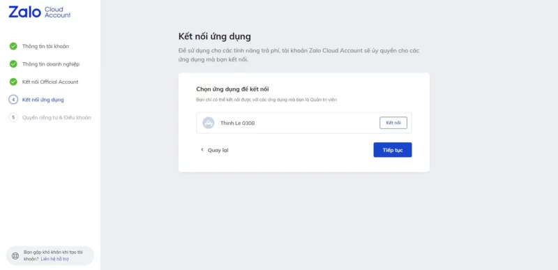 Hướng dẫn tạo Zalo Cloud Account Hướng dẫn tạo Zalo Cloud Account