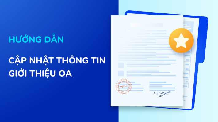 Hướng dẫn về cập nhật Thông tin giới thiệu cho OA