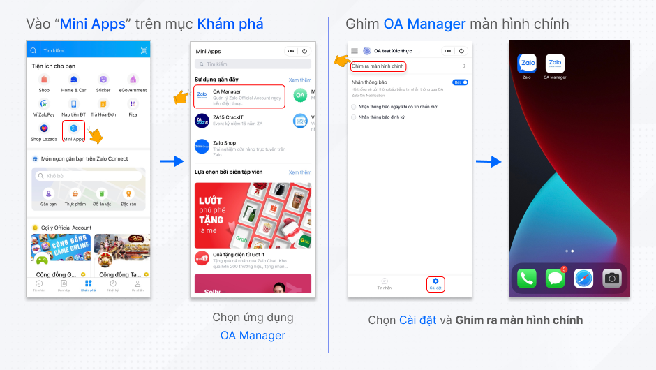 Tương tác với khách hàng dễ dàng cùng Mini App - OA Manager trên điện thoại