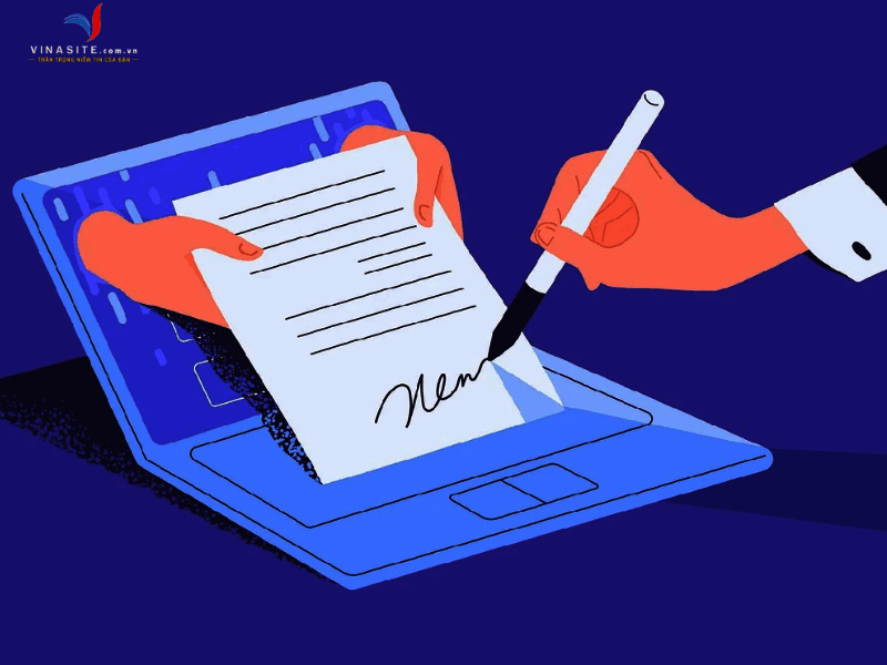 Dịch vụ chữ ký số tại Vinasite đảm bảo giao dịch điện tử an toàn, hợp pháp Quy trình đăng ký dịch vụ chữ ký số Vinasite