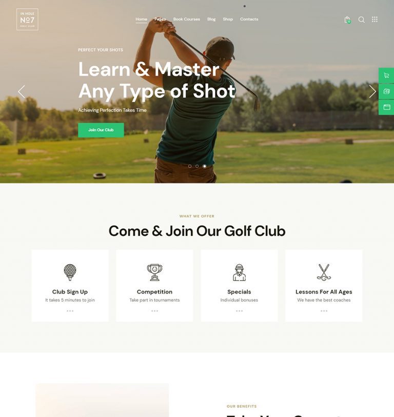 thiet ke website n7 golf club 1