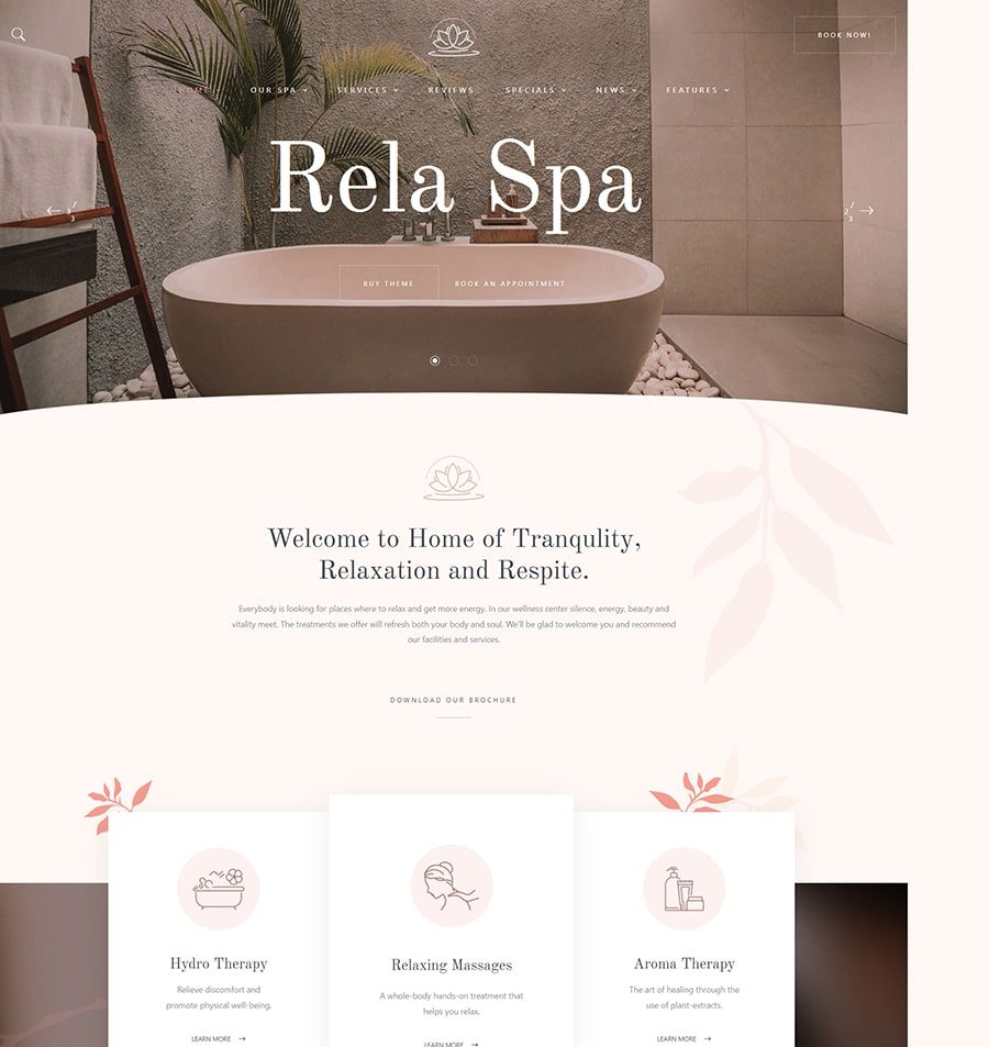 thiet ke website spa mau 7 2