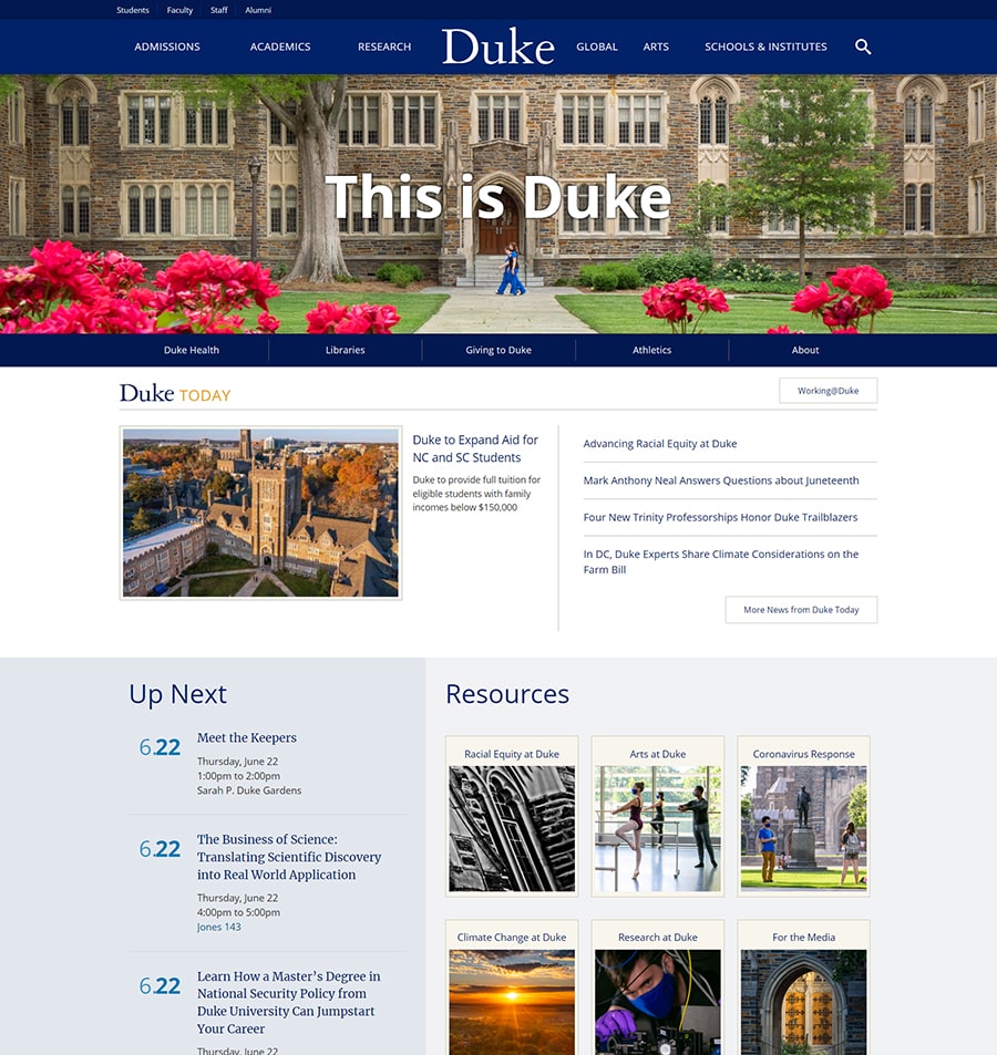 thiet ke website truong dai hoc duke 2