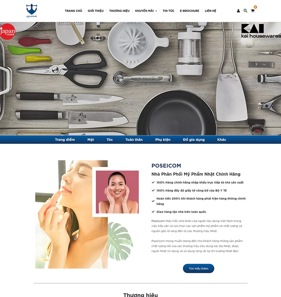 thiet ke website phan phoi my pham nhat 2