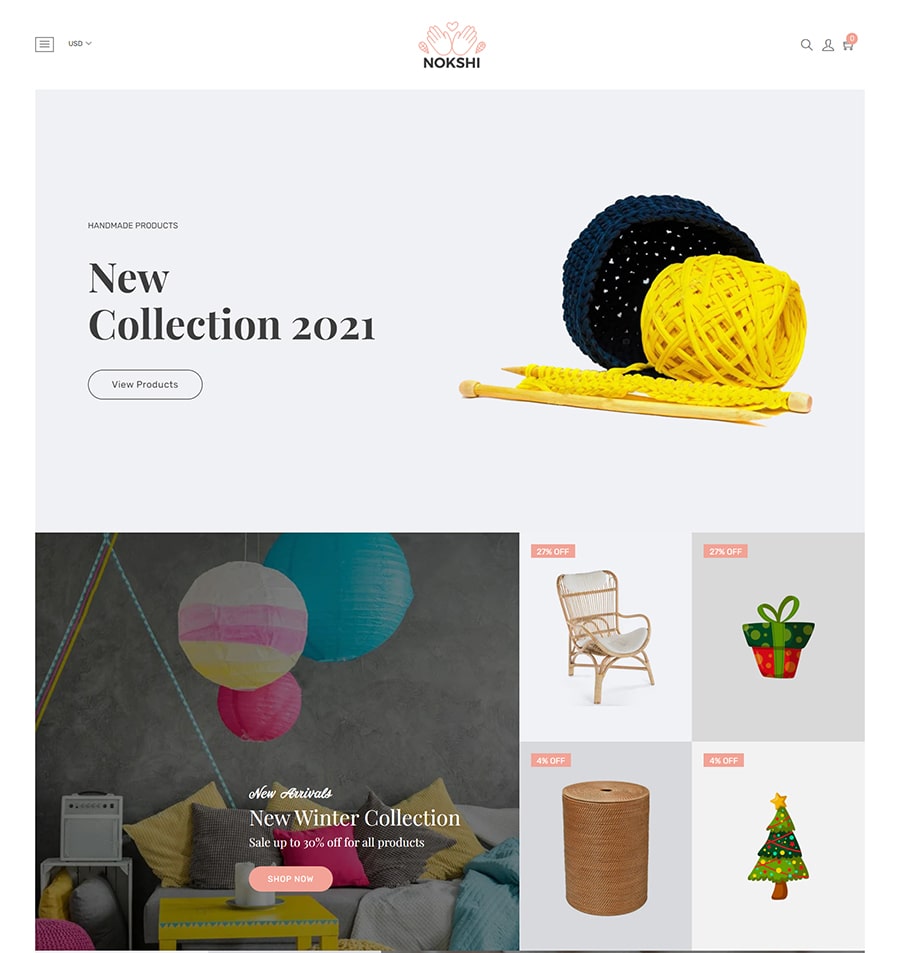 Thiết kế Website thủ công mỹ nghệ NOKSHI mẫu 2 thiet ke website thu cong my nghe mau 19 1