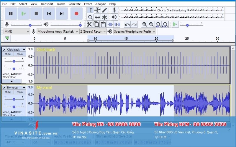 Phần mềm thu âm trên máy tính - Phần mềm thu âm trên máy tính - Phần mềm thu âm trên máy tính - Audacity