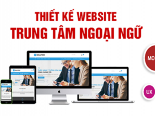 Thiết kế website trung tâm ngoại ngữ