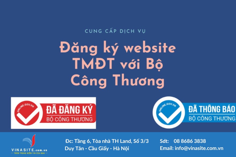 Dịch vụ đăng ký bộ công thương tại Vinasite Việt Nam