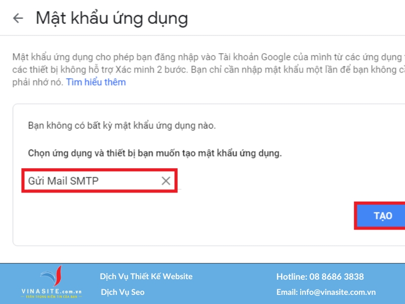 Cách cấu hình SMTP Gmail 