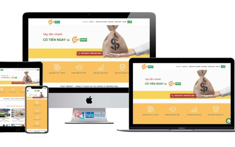 Thiết kế web dịch vụ tài chính
