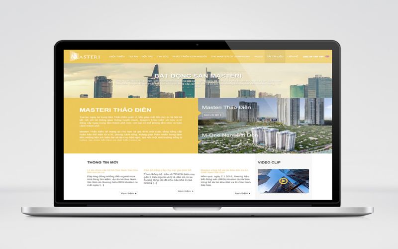 Thiết kế web môi giới bất động sản