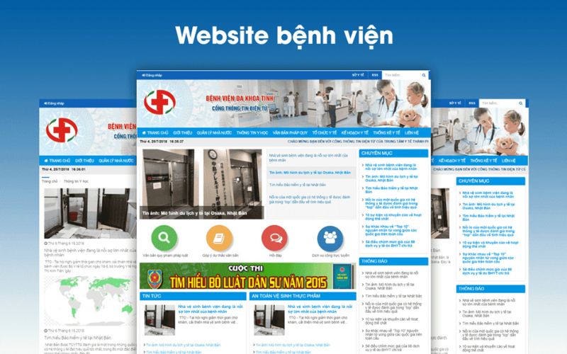 Thiết kế web trung tâm y tế 