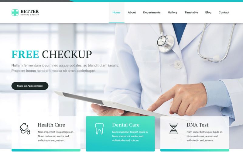 Thiết kế web trung tâm y tế 