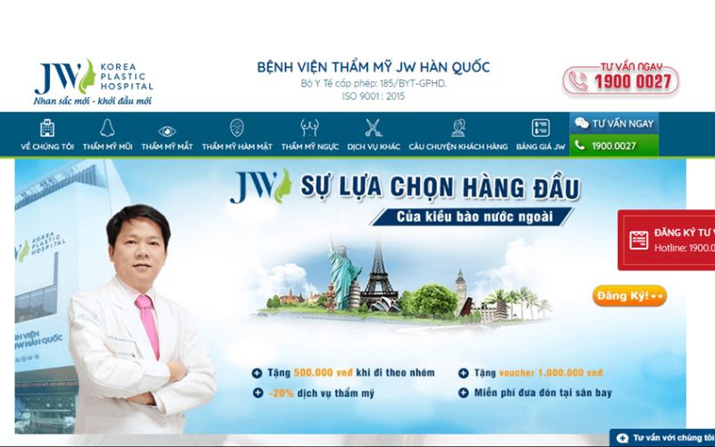 Thiết kế web trung tâm y tế 