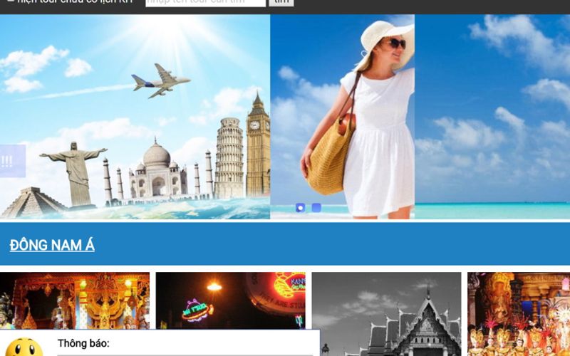 Thiết kế website công ty lữ hành