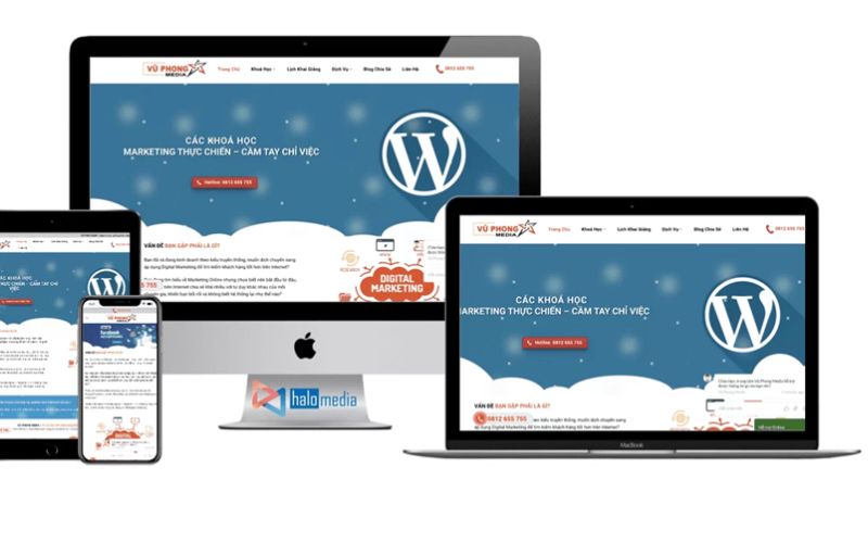 Thiết kế website đào tạo nghề