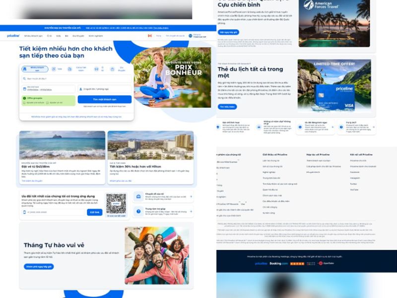Thiết kế website đặt tour trực tuyến