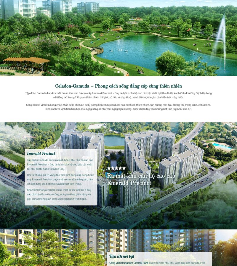 Thiết kế website dự án căn hộ