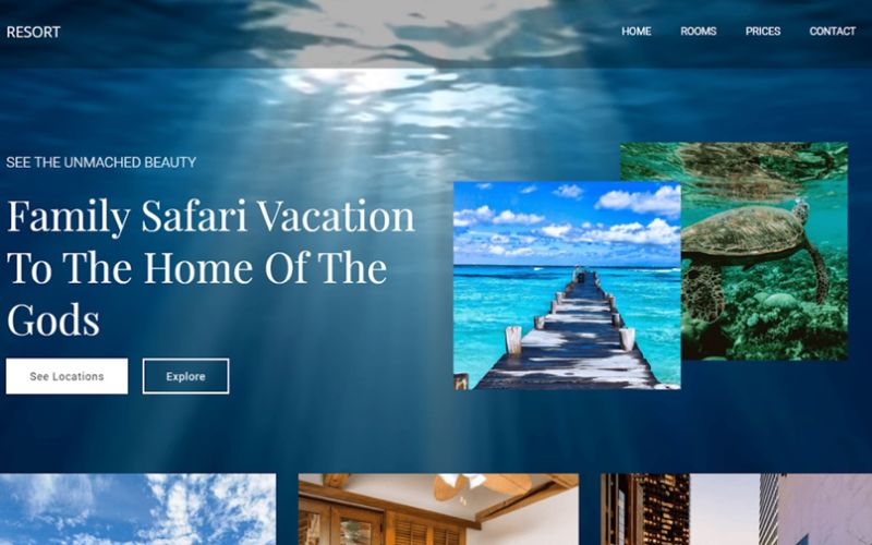 Thiết kế website resort