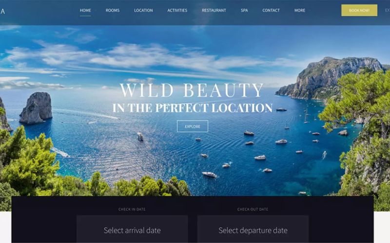 Thiết kế website resort