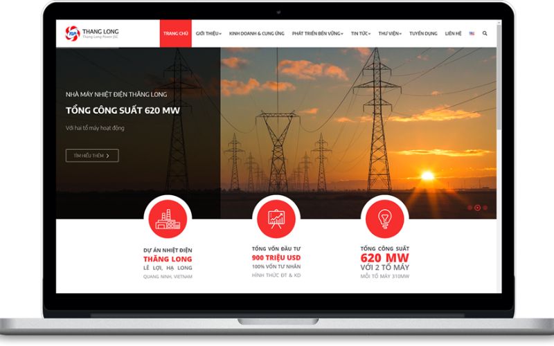 thiết kế website tập đoàn