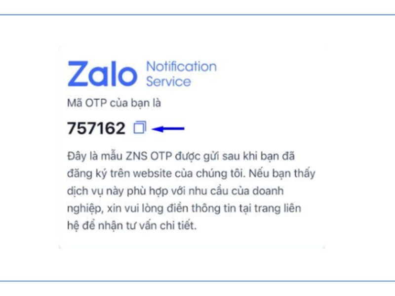 Zalo OTP