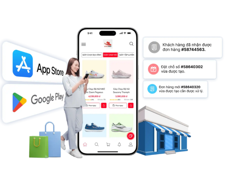 Vinasite – Lập trình app bán hàng chuyên nghiệp, dễ dùng, giúp tăng doanh số