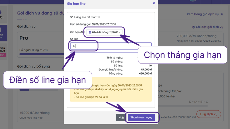 Quy trình triển khai và hỗ trợ phần mềm báo cáo gia hạn dịch vụ tận tâm từ Vinasite
