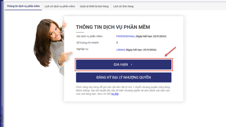 Phần mềm báo cáo gia hạn dịch vụ Vinasite tối ưu quản lý, nâng cao hiệu quả gia hạn