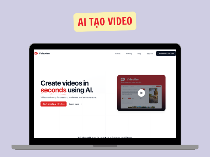 Tạo video từ website