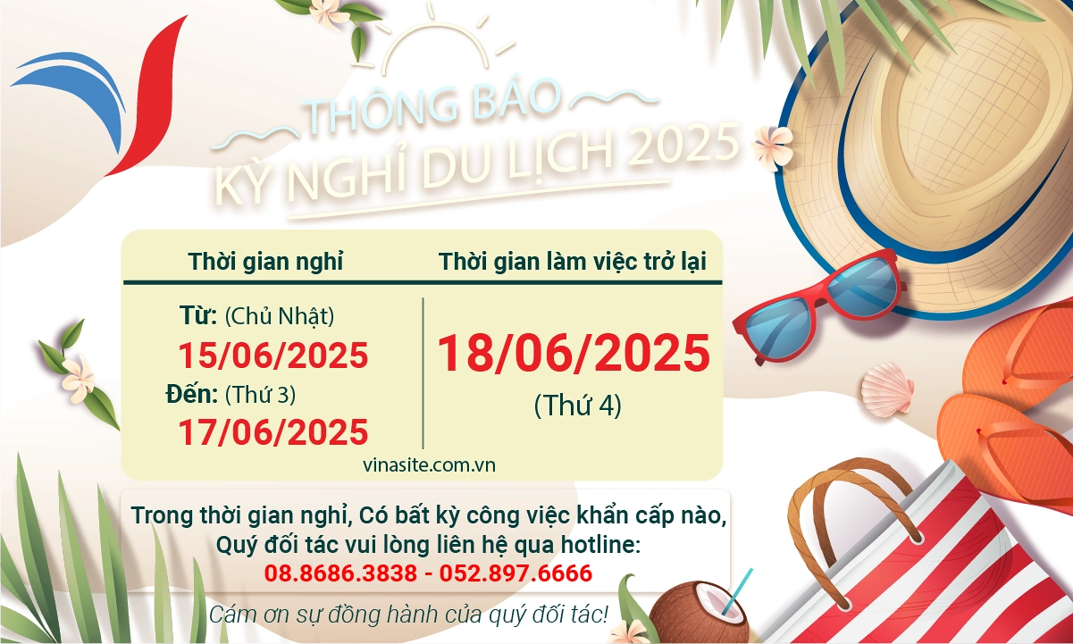 THÔNG BÁO NGHỈ DU LỊCH 2025 thong bao nghi mat