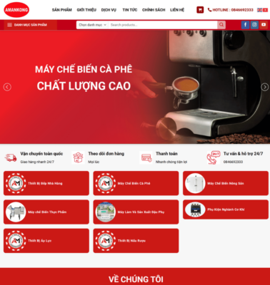 Thiết kế Website CÔNG NGHỆ AMANKONG amankong1