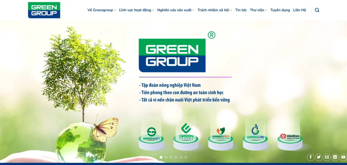 Thiết kế Website tập đoạn thuốc thú y GreenGroup screencapture greengroup vn 2025 09 09 11 26 56