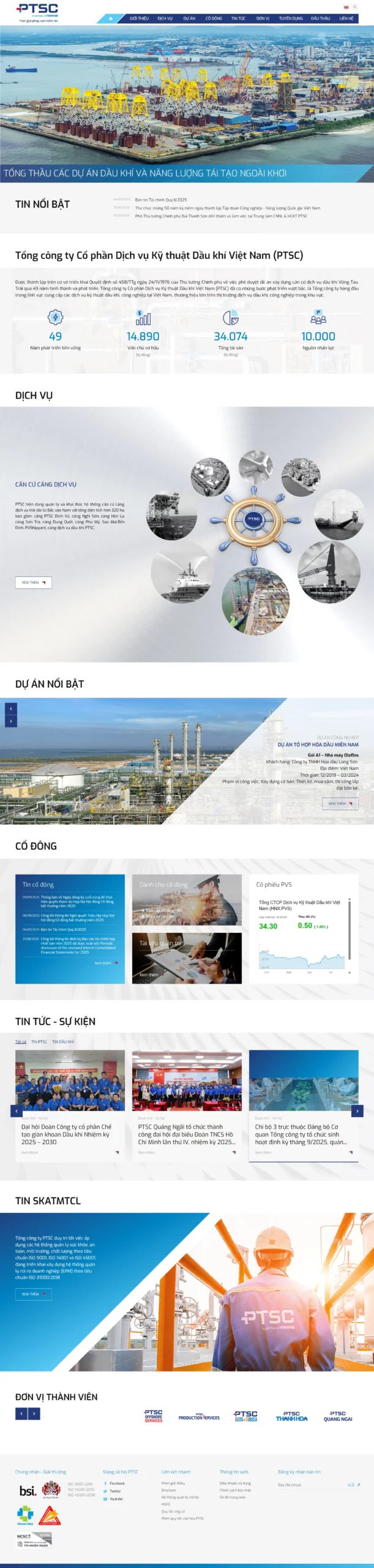 Thiết kế Website Kỹ thuật Dầu khí Việt Nam (PTSC) screencapture ptsc vn 2025 09 11 08 21 20 scaled
